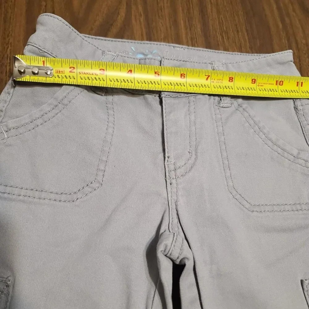Justice Premium Girls Light Gray Jeans Pants Size 8S